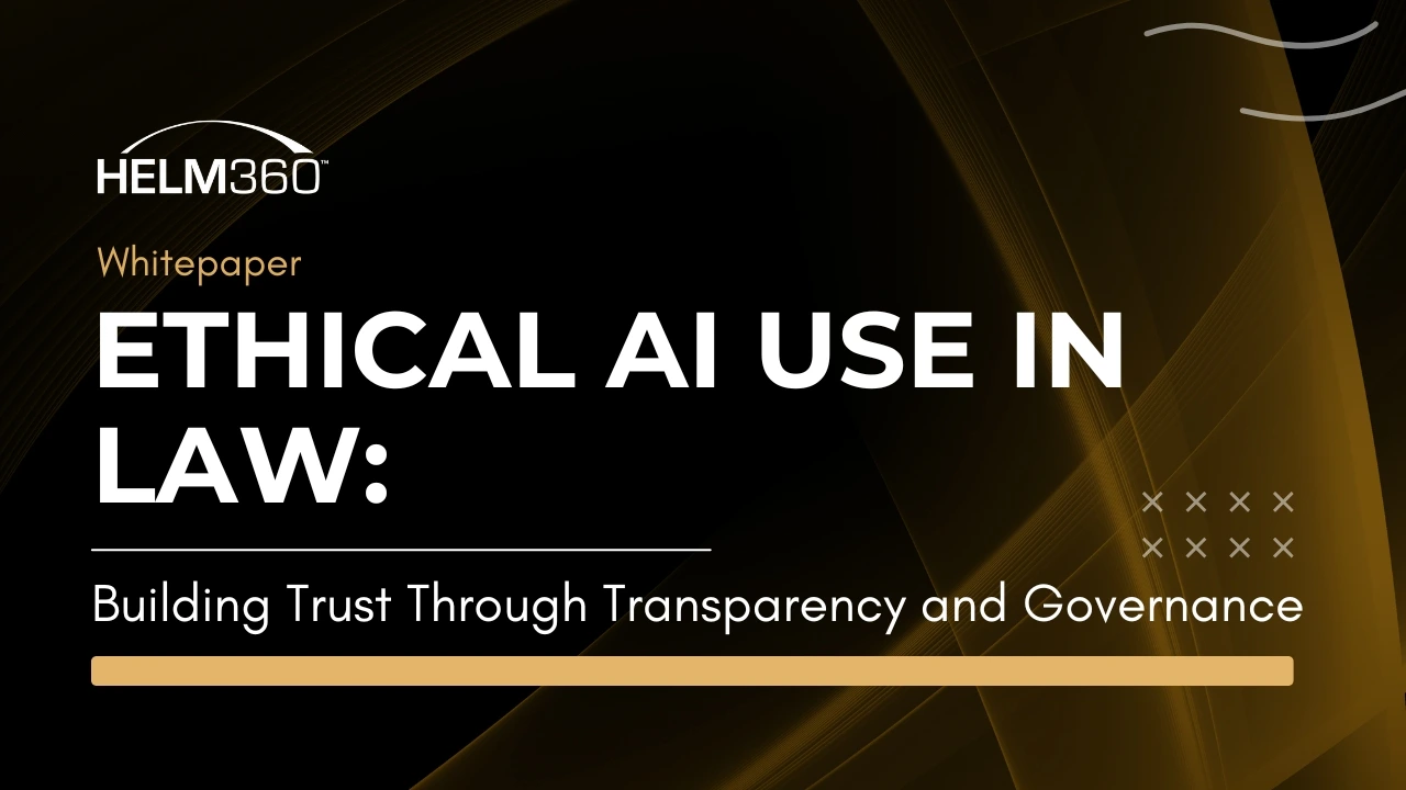 Ethical AI Use in Law Building Trust Through Transparency and Governance