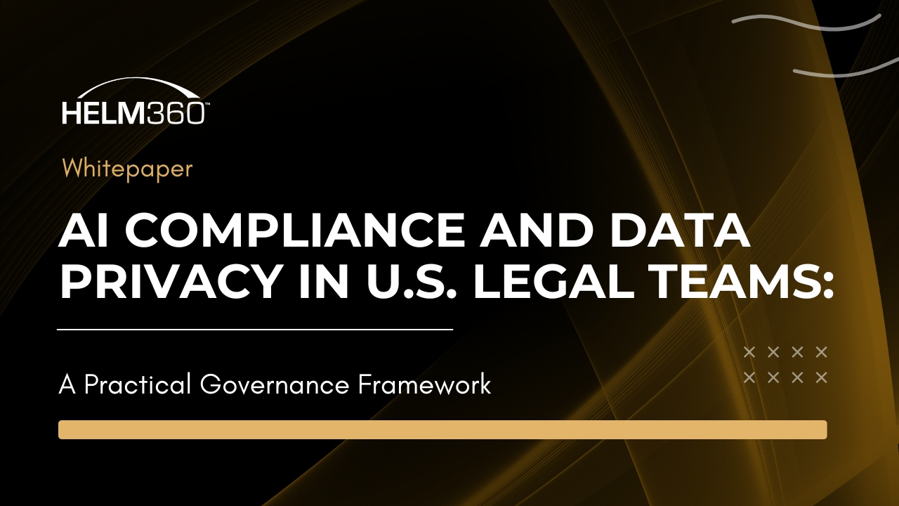 AI Compliance and Data Privacy in U.S. Legal Teams