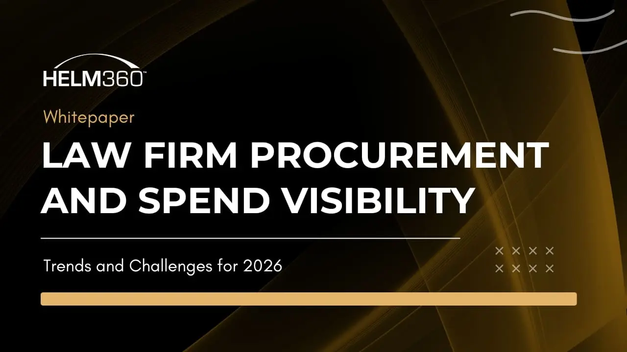 Law Firm Procurement and Spend Visibility