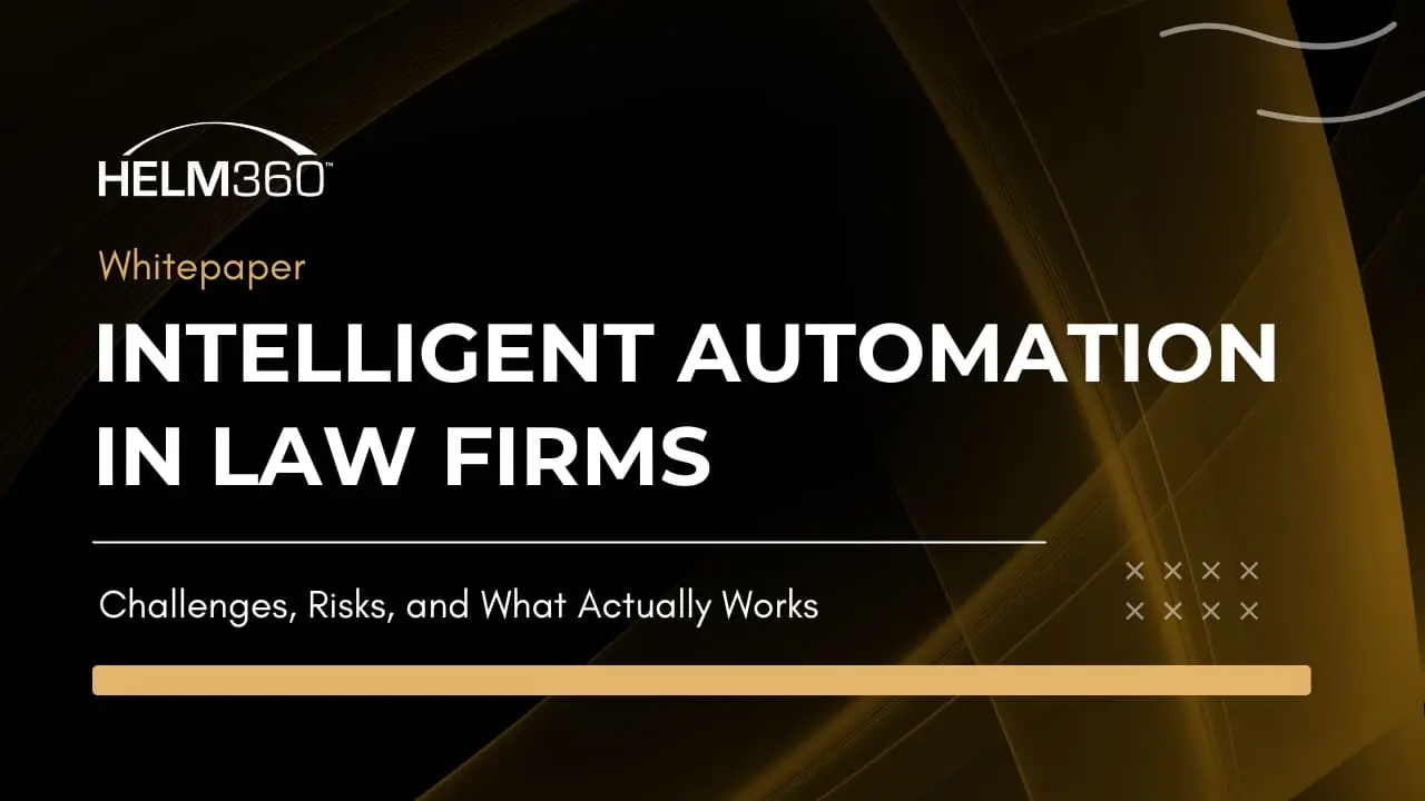 Intelligent Automation in Law Firms
