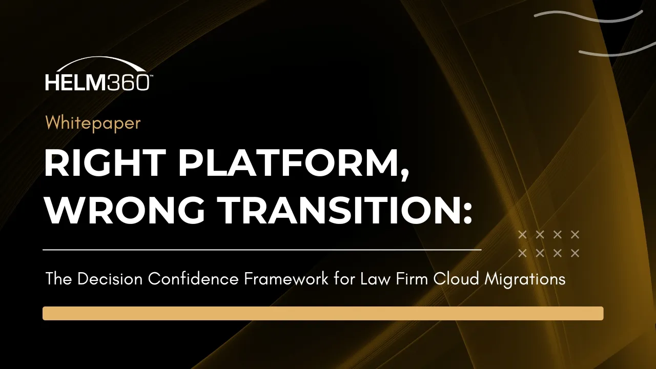 The Decision Confidence Framework for Law Firms
